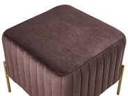 Footstool UTAH Velvet Dark Brown_1046947