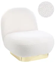 Sessel LOVIISA Bouclé Weiß_844821