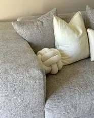 Throw Cushion MALNI 19 x 19 cm Boucle Off-White Solid_1006133