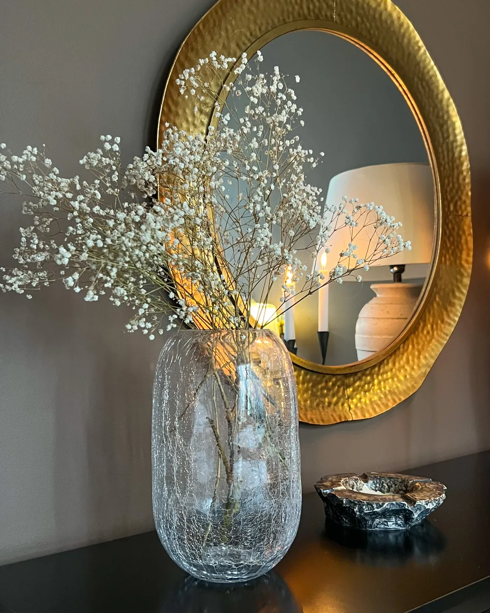 Blumenvase KYRAKALI 28 cm Glas Transparent_1031446