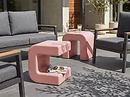 Set of 2 Side Tables MOZIA Pink_1166110