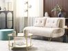 Schlafsofa 2-Sitzer VESTFOLD Samtstoff Beige