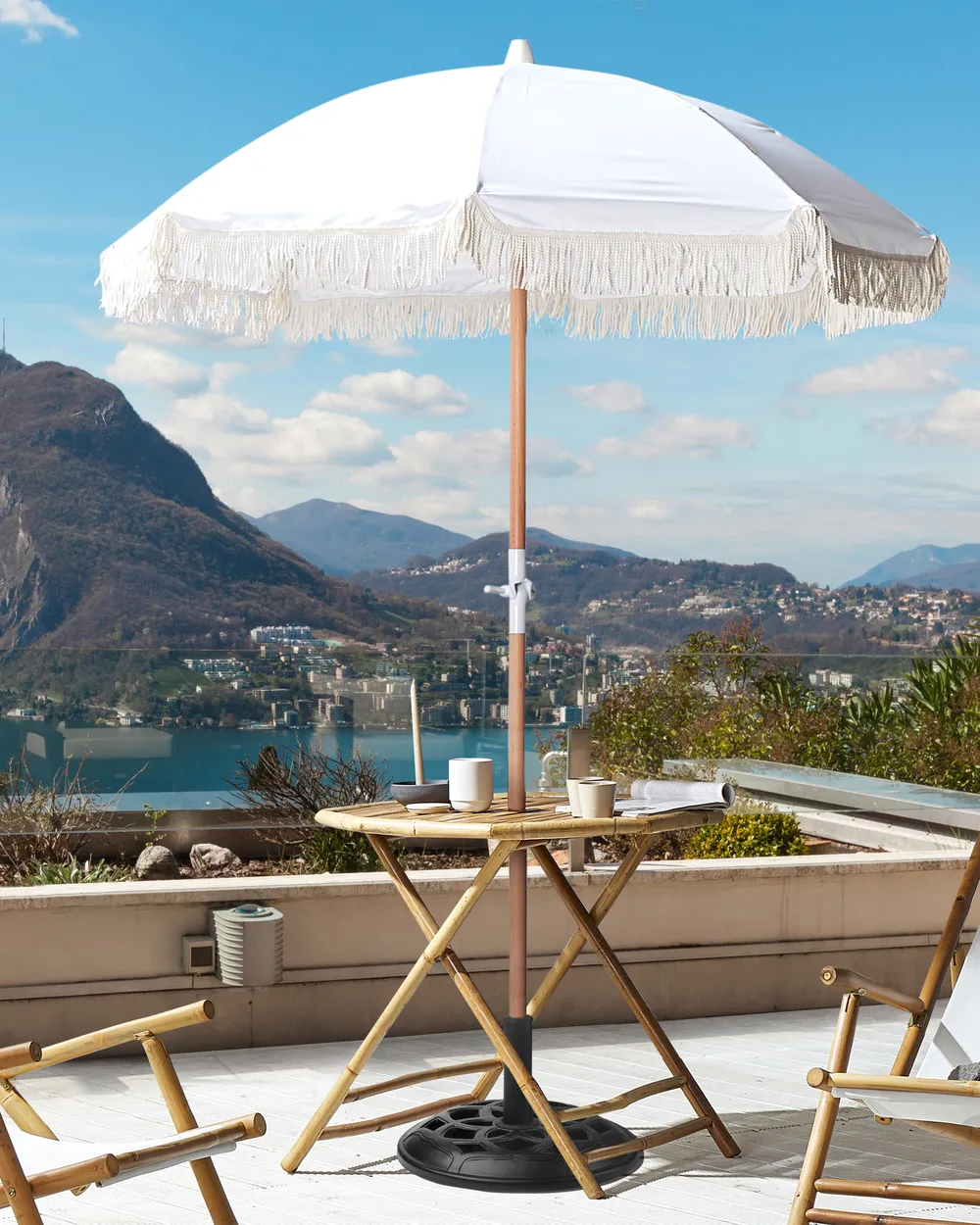 Sonnenschirm 150 cm MONDELLO Weiß