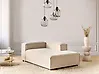 Linksseitige Chaiselongue ARDAL Stoff Beige
