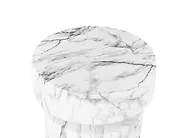 Miza za shranjevanje BIVONGI 30 cm 30 cm Beli marmor_1192739