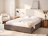 Bett mit Stauraum ohne Kopfteil DINAN Bouclé Taupe 180 x 200 cm