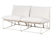 Garden Sofa 2 Seater PICO Metal Light Beige_1012927