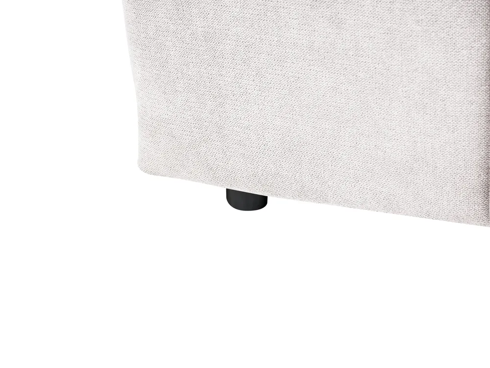 Bett mit Stauraum VAUVERT Stoff Cremeweiß 160 x 200 cm_1093325