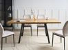 Eettafel uitschuifbaar HARLOW Bruin 140/180 cm 90 cm