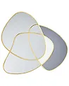Wandspiegel TAILLY 99 cm 89 cm Gold