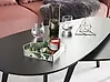Dekotablett Herz PONTIVY Glas Silber