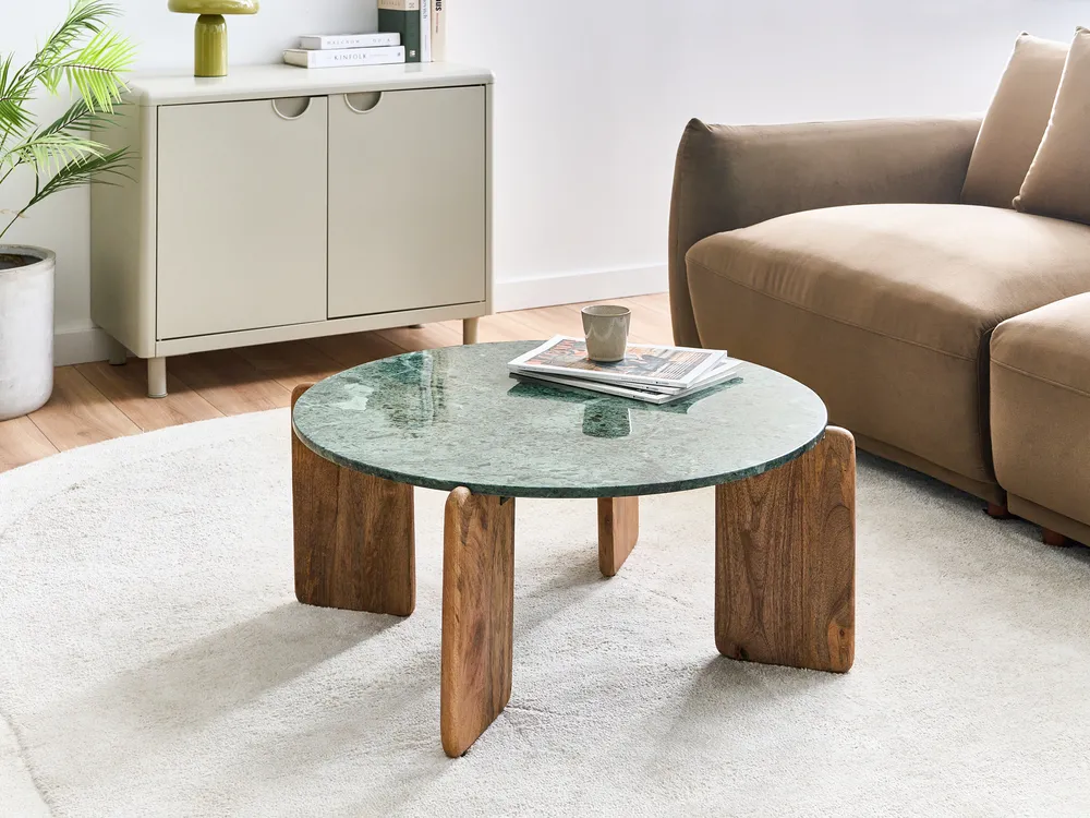 Coffee Table LUNO Marble Dark Green
