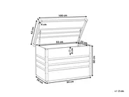 Aufbewahrungsbox CEBROSA 100 cm 62 cm Metall Dunkelgrün_796569