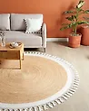 Teppich MARTS Weiß ø 200 cm Jute