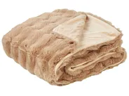 Kuscheldecke SALKA Webpelz 150 x 200 cm Braun_917344