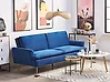 Schlafsofa 3-Sitzer VETTRE Samtstoff Marineblau