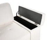 Eckschlafsofa 3-Sitzer HRISEY mit Stauraum Bouclé Weiß rechtsseitig_956071