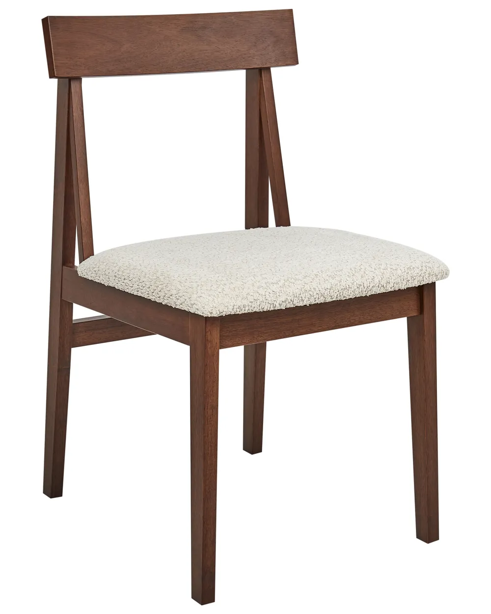 Esszimmerstuhl 2er Set ISLE Holz Braun / Beige_945347