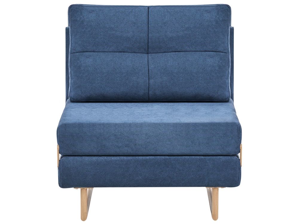 Single Sofa Bed JERSLEV Fabric Blue
