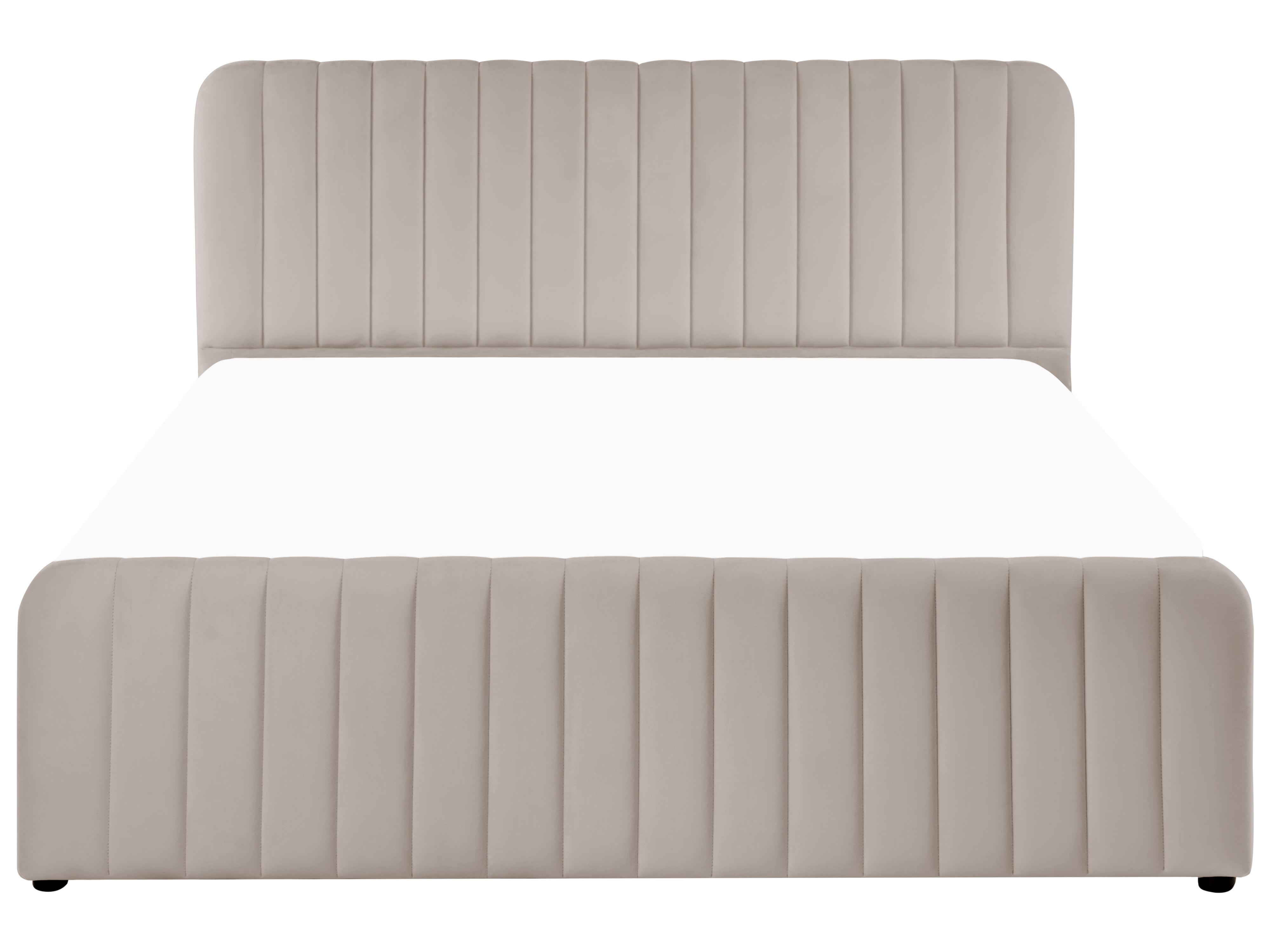 Ottoman Bed LUNAN Taupe 160 x 200 cm (EU King Size)_1051536