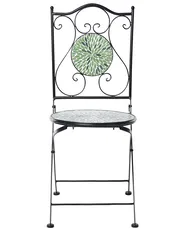 Gartenstuhl 2er Set CIVATE Metall Schwarz_1066029