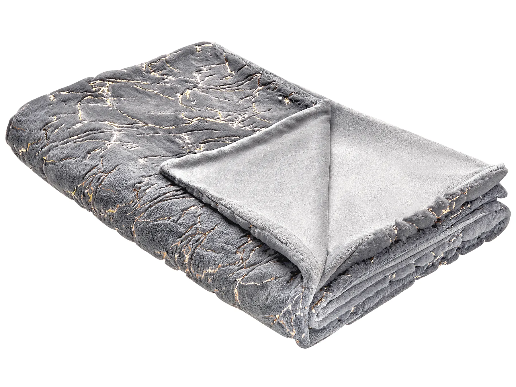 Blanket GODAVARI 150 x 200 cm Grey_820341