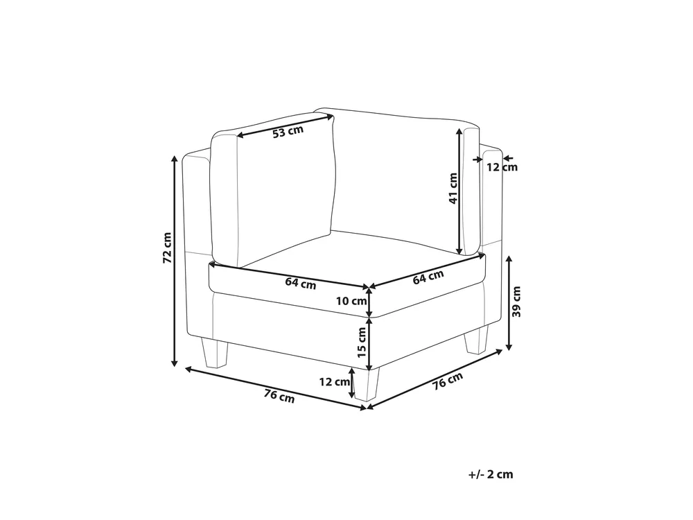 Eckmodul UNSTAD Stoff Dunkelgrün_893330