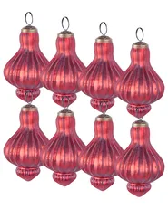 Weihnachtskugel 8er Set BRILLANT Glas Rot_1010332
