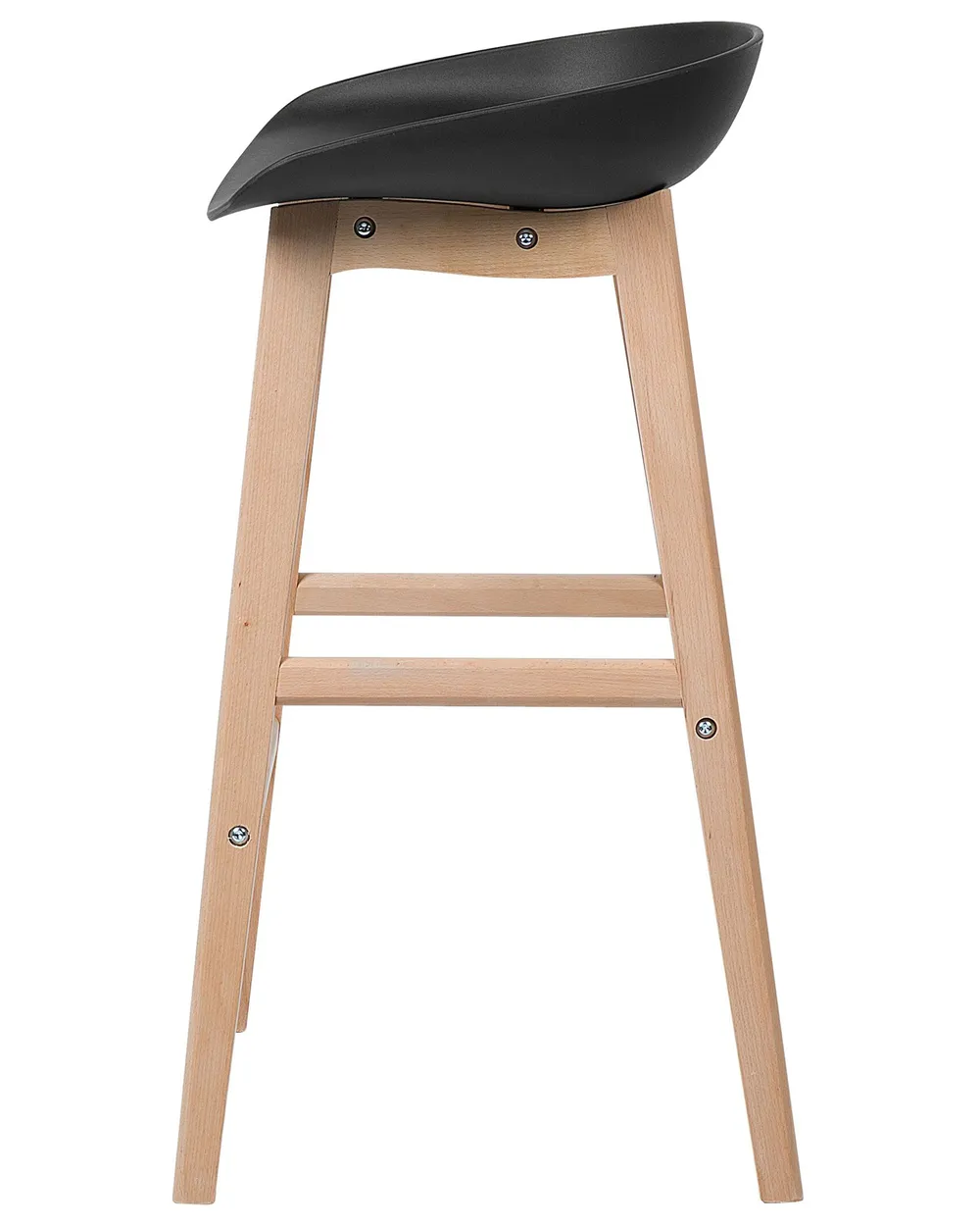 Set of 2 Bar Chairs MICCO Black_731956