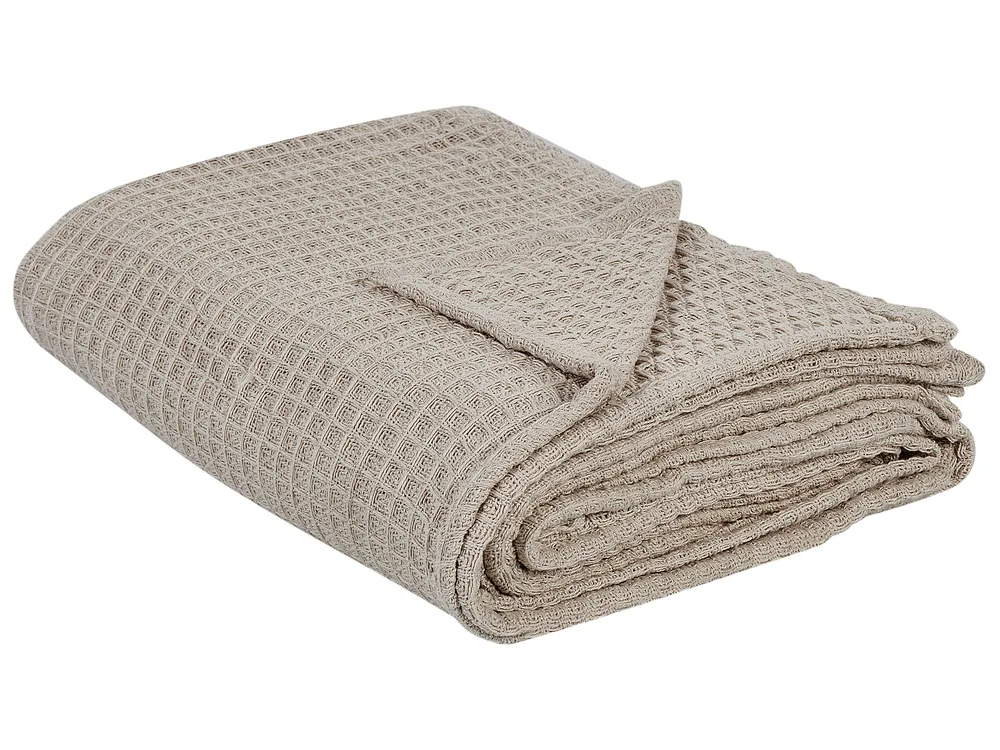 Tagesdecke CHAGYL Baumwolle 220 x 240 cm Taupe