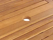 Gartenmöbel Set 8-Sitzer MAUI II inkl. Kissen Akazienholz Cremeweiß_926812