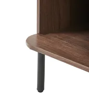 Bücherregal mit 6 Ebenen BRADLEY 180 cm Dunkelbraun_1073092