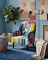 Sessel MANDAL Stoff Bunt