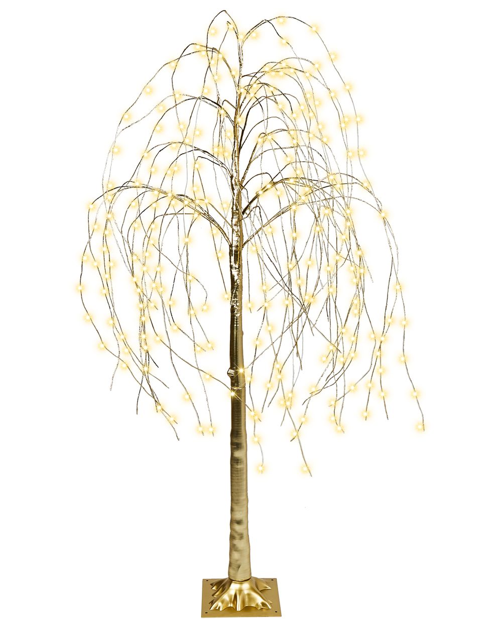 Décoration extérieure LED BALIONI 180 cm Arbre Doré
