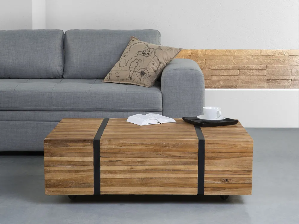 Couchtisch GANDER Teakholz Braun_1051813