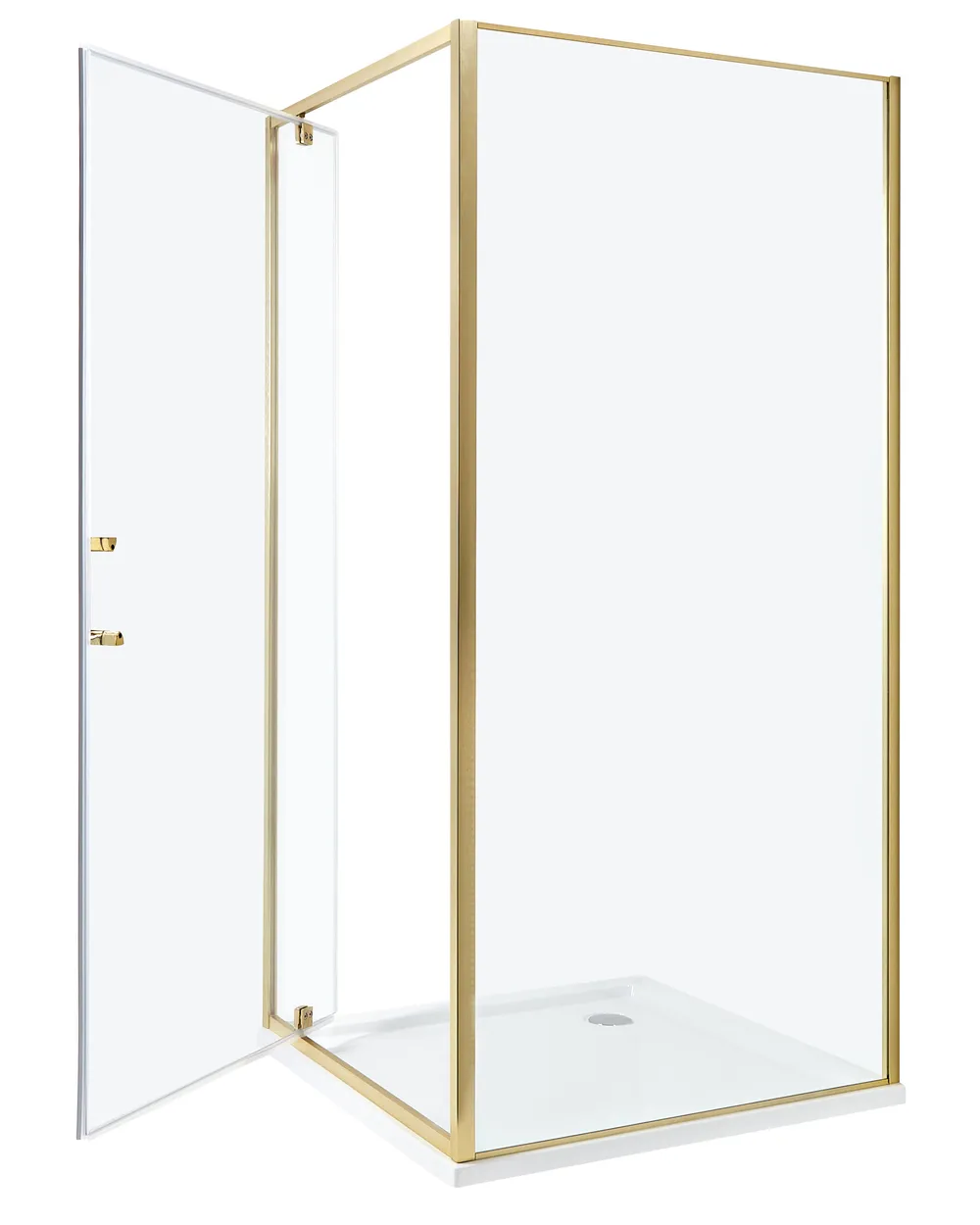 Shower Enclosure DARLI 900 x 900 x 1850 mm Gold_944220