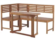Balcony Dining Set 4 Seater TREIA Acacia Wood Brown_811878