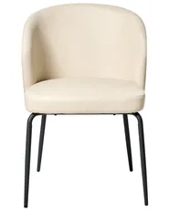 Esszimmerstuhl 2er Set ZANA Kunstleder Hellbeige_986851