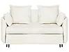 Schlafsofa 2-Sitzer HOVIN Stoff Hellbeige