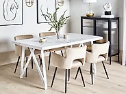 Esstisch GRIEGER Weißer Marmor 160 cm 90 cm_1172051