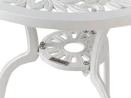 Outdoor Bistrotisch DASCIO 61 cm 61 cm Metall Cremeweiß_931779