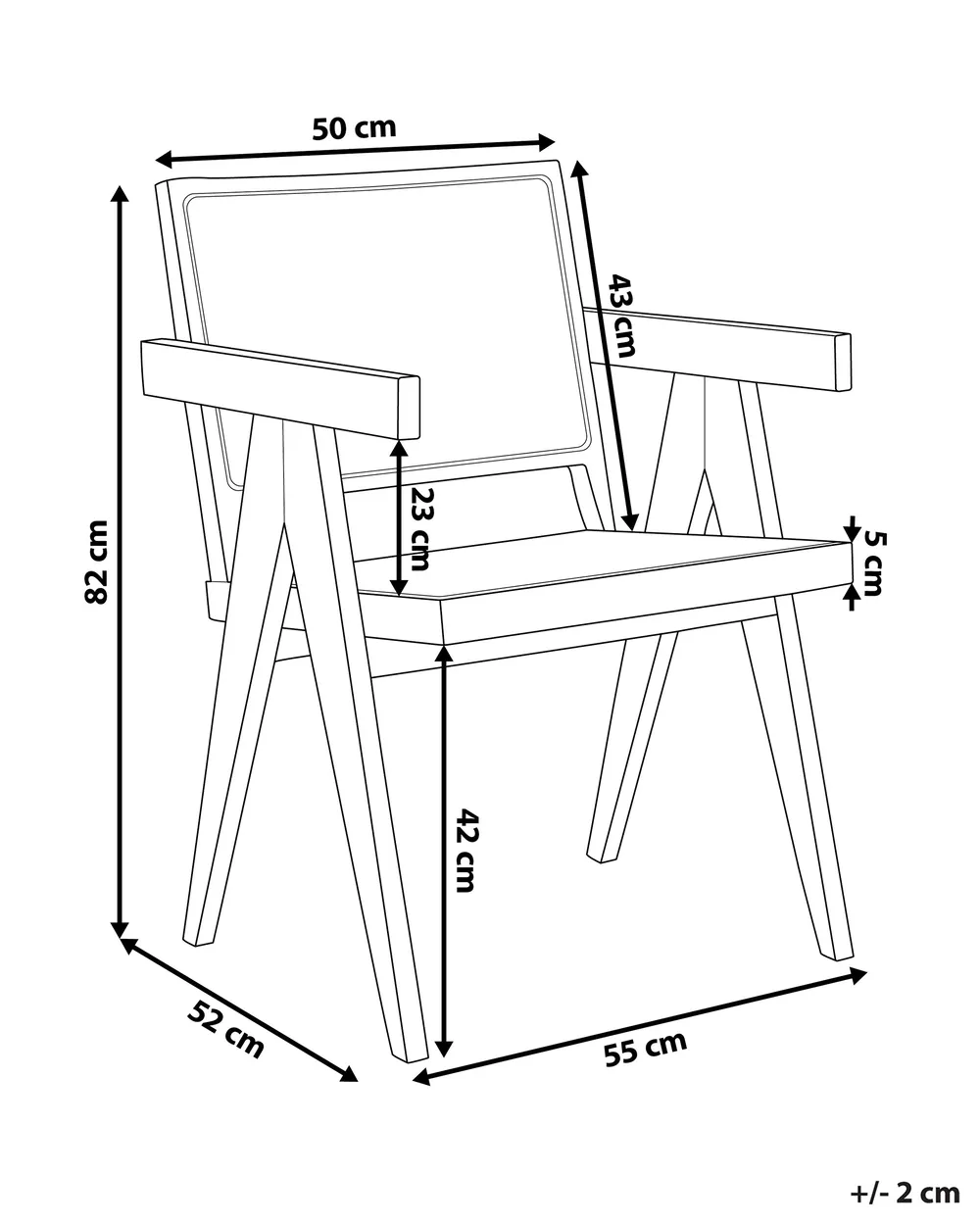 Esszimmerstuhl WESTBROOK II Mahagoniholz Braun_872204