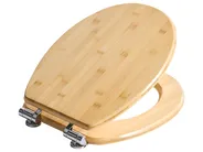 Toilet Seat CUAREIM Soft Close Bamboo Light Brown_1016512