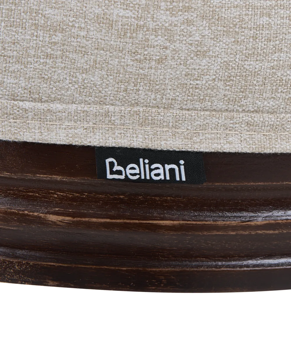 Set of 2 Chairs NIVLOC Wood Dark Brown/ Beige_1095732