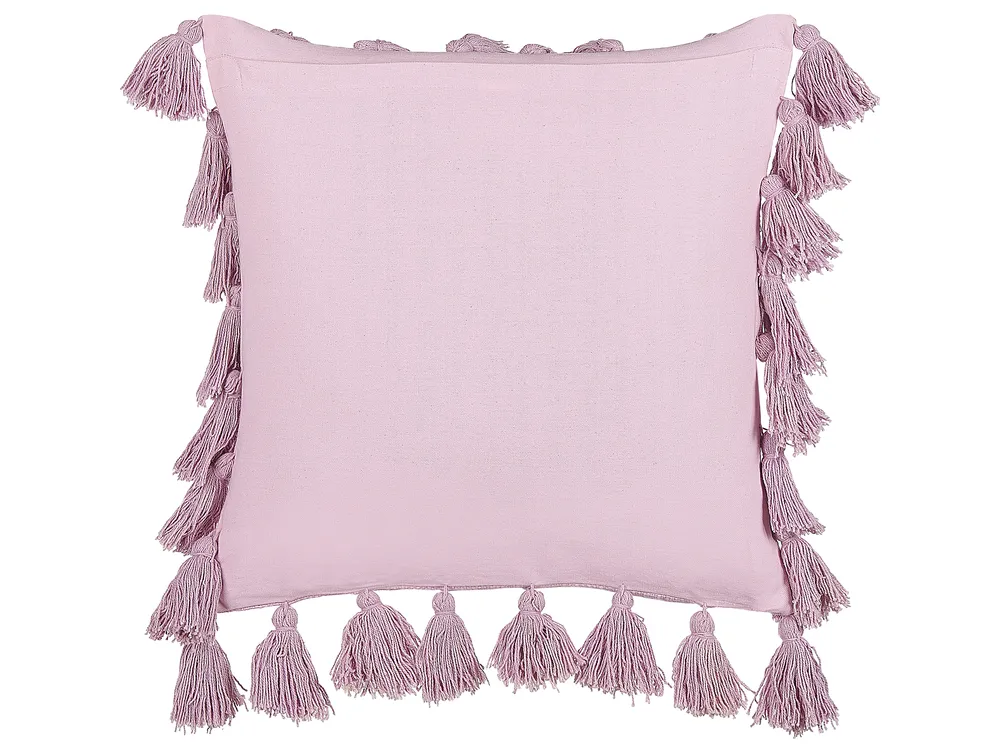 Dekokissen LYNCHIS Baumwolle 45 x 45 cm Rosa_838714
