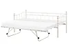 Tagesbett Metall LOUANNEC 90 x 200 cm ausziehbar Beige