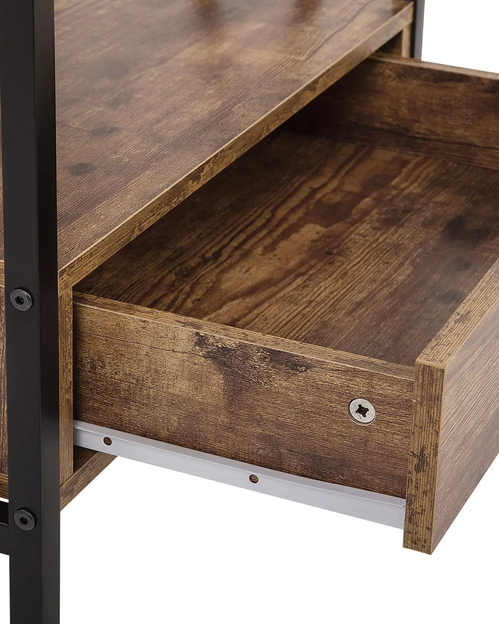 3 Tier Shelving Unit KEENE 101 cm Dark Brown_757195