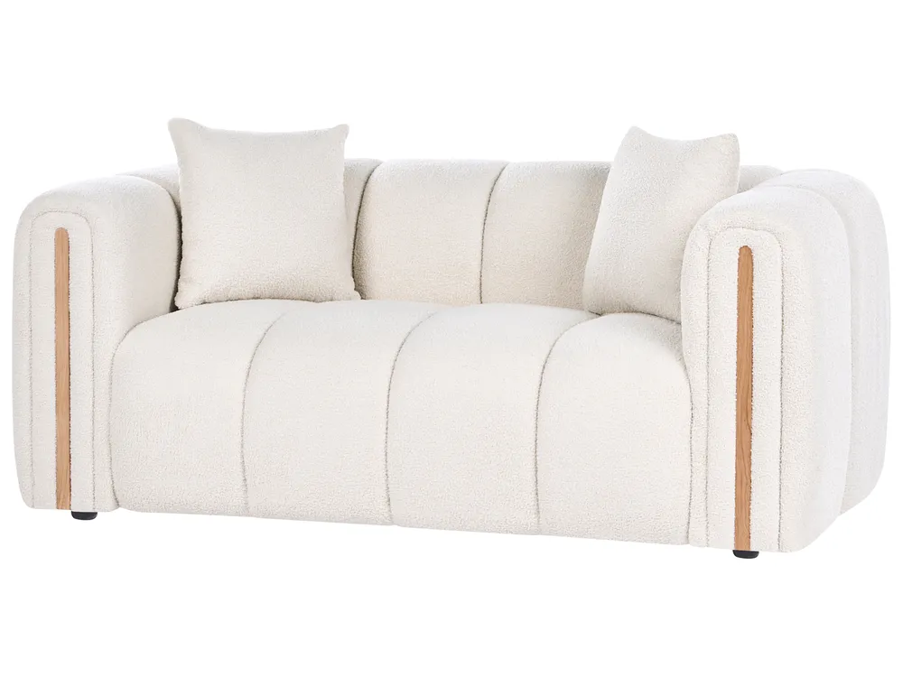 Sofa 2-Sitzer MORSIL Bouclé Cremeweiß_1057326
