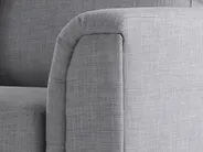 Corner Sofa 4 Seater OSLO Fabric Light Grey Right Hand_693561