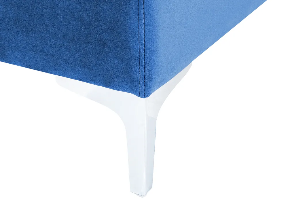Modul Ecksofa 6-Sitzer EVJA Samtstoff Marineblau rechtsseitig_859792
